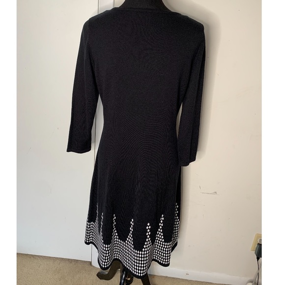 Nine West Black and White Sweater Dress - Picture 4 of 4